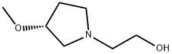 (R)-2-(3-Methoxypyrrolidin-1-yl)ethanol 化学構造式
