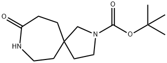 Tert-Butyl 9-Oxo-2,8-Diazaspiro[4.6]Undecane-2-Carboxylate Struktur