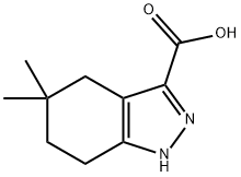 5,5-Dimethyl-4,5,6,7-tetrahydro-1H-indazole-3-carboxylic acid Structure