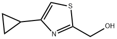 (4-环丙基-1,3-噻唑-2-基)甲醇 结构式