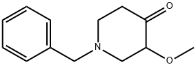 1-Benzyl-3-methoxy-piperidin-4-one 化学構造式