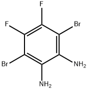 3,6-dibromo-4,5-difluoro-1,2-phenylenediamine 化学構造式