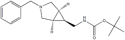 Tert-Butyl (((Meso-1R,5S,6S)-3-Benzyl-3-Azabicyclo[3.1.0]Hexan-6-Yl)Methyl)Carbamate Struktur