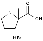 2-methylpyrrolidine-2-carboxylic acid hydrobromide Structure
