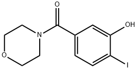 (3-hydroxy-4-iodophenyl)(morpholin-4-yl)methanone Struktur