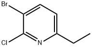 3-Bromo-2-chloro-6-ethylpyridine, 1352886-90-8, 结构式