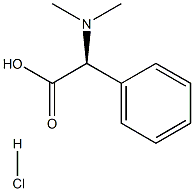 (S)-2-(二甲基氨基)-2-苯基乙酸盐酸盐,1353887-53-2,结构式