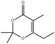 6-ethyl-2,2,5-trimethyl-4H-1,3-dioxin-4-one Struktur