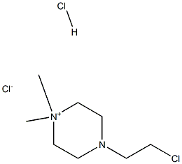 4-(2-Chloroethyl)-1,1-dimethylpiperazin-1-ium chloride hydrochloride Structure