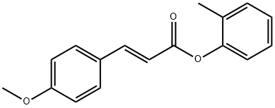 (E)-o-tolyl 3-(4-methoxyphenyl)acrylate Structure