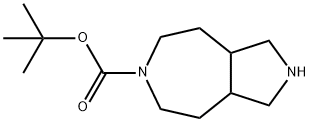 Octahydro-pyrrolo[3,4-d]azepine-6-carboxylic acid tert-butyl ester,1359706-45-8,结构式