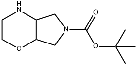 tert-butyl octahydropyrrolo[3,4-b]morpholine-6-carboxylate Struktur