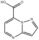 Pyrazolo[1,5-a]pyrimidine-7-carboxylic acid 化学構造式