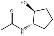 N-[(1S,2S)-2-Hydroxycyclopentyl]acetamide 化学構造式