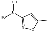 (5-甲基异噁唑-3-基)硼酸 结构式