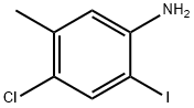 4-クロロ-2-ヨード-5-メチルアニリン 化学構造式