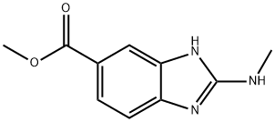 Methyl 2-(methylamino)-1H-benzo[d]imidazole-5-carboxylate Structure