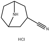 8-Azabicyclo[3.2.1]octane-3-carbonitrile hydrochloride Structure