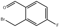 2-(溴甲基)-4-氟苯甲醛 结构式