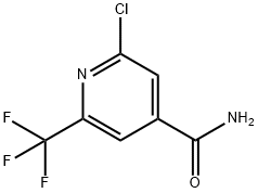 2-氯-6-三氟甲基异烟酰胺,1379355-32-4,结构式