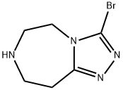 3-溴-6,7,8,9-四氢-5H-并[1,2,4]三氮唑并[4,3-D][1,4]二氮杂卓盐酸盐, 1379370-40-7, 结构式