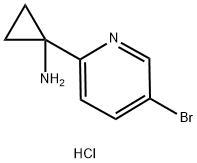 1-(5-Bromopyridin-2-yl)cyclopropanamine dihydrochloride,1384265-23-9,结构式