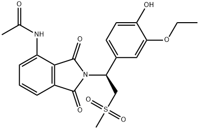 (S)-N-(2-(1-(3-ethoxy-4-hydroxyphenyl)-2-(methylsulfonyl)ethyl)-1,3-dioxoisoindolin-4-yl)acetamide