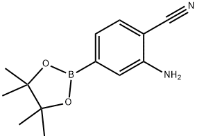 2-Amino-4-(tetramethyl-1,3,2-dioxaborolan-2-yl)benzonitrile Structure