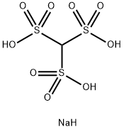 Trisodium methanetrisulfonate Struktur