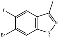 6-Bromo-5-fluoro-3-methyl-1H-indazole Structure