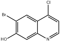 6-溴-4-氯喹啉-7-醇 结构式