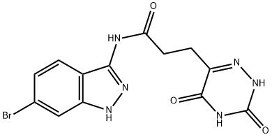 1401573-92-9 N-(6-bromo-1H-indazol-3-yl)-3-(3-hydroxy-5-oxo-4,5-dihydro-1,2,4-triazin-6-yl)propanamide
