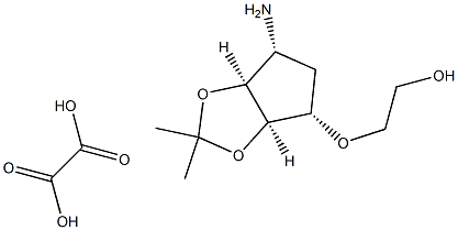 2-((3aR,4S,6R,6aS)-6-Amino-2,2-dimethyltetrahydro-3aH-cyclopenta[d][1,3]dioxol-4-yloxy)ethanol oxalate|2-((3AR,4S,6R,6AS)-6-AMINO-2,2-DIMETHYLTETRAHYDRO-3AH-CYCLOPENTA[D][1,3]DIOXOL-4-YLOXY)ETHANOL OXALA