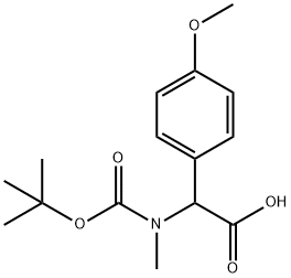 N-Boc-N-methyl-2-(4-methoxyphenyl)glycine Struktur