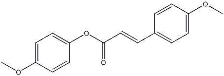 (E)-4-methoxyphenyl 3-(4-methoxyphenyl)acrylate 结构式