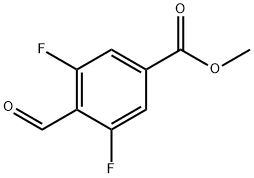 methyl 3,5-difluoro-4-formylbenzoate Struktur