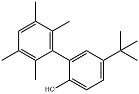 5-tert-butyl-2',3',5',6'-tetramethylbiphenyl-2-ol Struktur