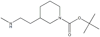 tert-butyl 3-(2-(methylamino)ethyl)piperidine-1-carboxylate,1420898-28-7,结构式