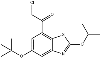 1-(5-tert-butoxy-2-isopropoxy-benzothiazol-7-yl)-2-chloro-ethanone 结构式