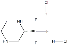 (S)-2-三氟甲基-哌嗪二盐酸盐,1427203-58-4,结构式