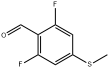 2,6-二氟-4-(甲硫基)苯甲醛,1428234-70-1,结构式
