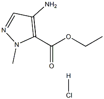 Ethyl 4-amino-1-methyl-1h-pyrazole-5-carboxylate  hydrochloride Structure