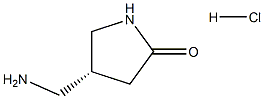 (R)-4-(Aminomethyl)pyrrolidin-2-one hydrochloride Structure