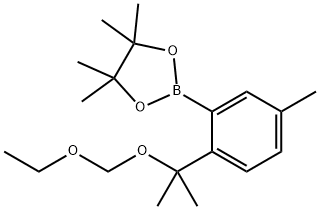 2-(2-(2-(ethoxymethoxy)propan-2-yl)-5-methylphenyl)-4,4,5,5-tetramethyl-1,3,2-dioxaborolane