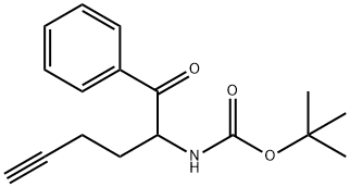 TERT-BUTYL(1-OXO-1-PHENYLHEX-5-YN-2-YL)CARBAMATE,1437235-48-7,结构式