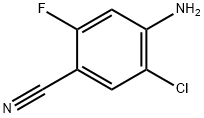 4-Amino-5-chloro-2-fluoro-benzonitrile Struktur
