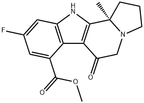 (R)-methyl 9-fluoro-11b-methyl-6-oxo-2,3,5,6,11,11b-hexahydro-1H-indolizino[8,7-b]indole-7-carboxylate Struktur