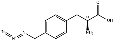4-(叠氮甲基)-L-苯丙氨酸盐酸,4-(AZIDOMETHYL)-L-PHENYLALANINE, 1446772-80-0, 结构式