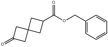 benzyl 6-oxospiro[3.3]heptane-2-carboxylate 化学構造式