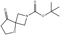 2-Boc-8-oxo-5-oxa-2-azaspiro[3.4]octane 95% 化学構造式